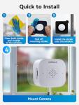 Outinput 3MP Indoor Window Security Camera with AI