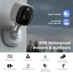 AOQEE 2K Outdoor Security Camera with Night Vision