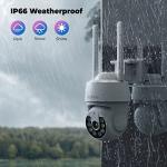 Codnida 2K Outdoor WiFi Security Camera 360°