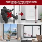 Heavy-Duty Adjustable Door Security Bar and Stopper