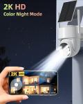 JUFLSKY 2K Wireless Solar Outdoor Security Camera
