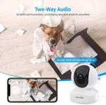 2K WiFi Pet Camera with Night Vision & Audio