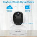 2K WiFi Pet Camera with Night Vision & Audio