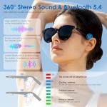 AI Translation Glasses with Bluetooth and Audio