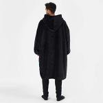 Sienna Extra Long Black Blanket Hoodie with Pockets