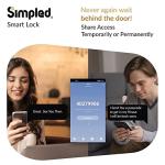Simpled SF Weatherproof Smart Lock with Fingerprint Access
