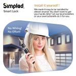 Simpled SF Weatherproof Smart Lock with Fingerprint Access