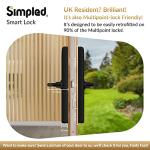 Simpled SF Weatherproof Smart Lock with Fingerprint Access