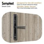 Simpled SF Weatherproof Smart Lock with Fingerprint Access
