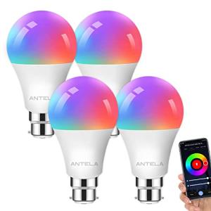 ANTELA Smart Alexa Light Bulbs, 4 Pack RGB