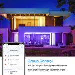 ANTELA Smart Alexa Light Bulbs, 4 Pack RGB