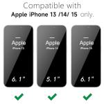 Thin Clear Case for iPhone 15/14/13 - Light Pink