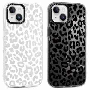 Yoedge Leopard Pattern iPhone 14/13 Transparent Cases