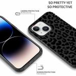 Yoedge Leopard Pattern iPhone 14/13 Transparent Cases