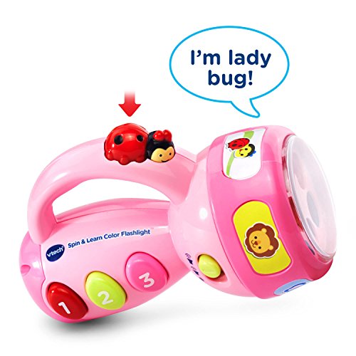 Pink VTech Spin and Learn Flashlight for Toddlers