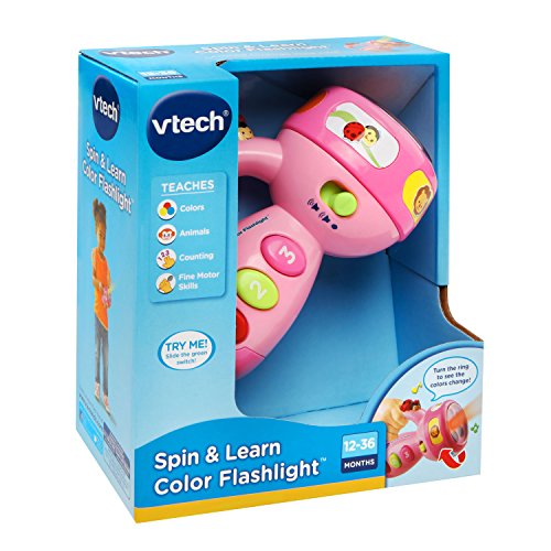 Pink VTech Spin and Learn Flashlight for Toddlers