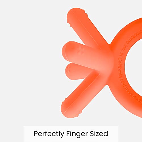 Comotomo Silicone Baby Teether, Orange from Comotomo
