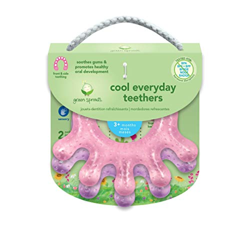 green sprouts Cooling Teether (2 Pack) | Soothes Gums & Promotes Healthy Oral Development