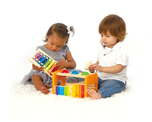 Durable Wooden Pound & Tap Bench Xylophone Toy
