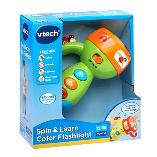 VTech Spin & Learn Color Flashlight, Lime Green