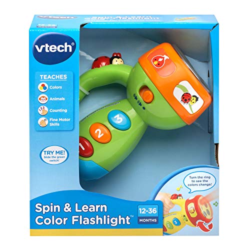 VTech Spin & Learn Color Flashlight, Lime Green