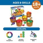Toddler Color Sorting Farm Market Play Set