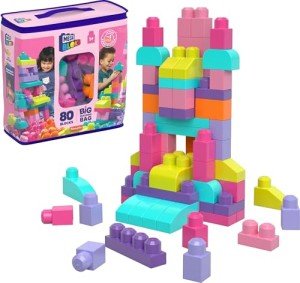 MEGA BLOKS 80-Piece Building Block Set