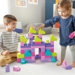 MEGA BLOKS 80-Piece Building Block Set