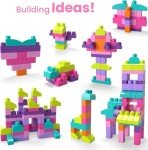 MEGA BLOKS 80-Piece Building Block Set