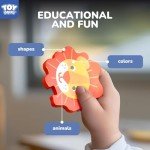Wooden Animal Puzzles for Toddlers Ages 1-4