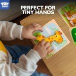 Wooden Animal Puzzles for Toddlers Ages 1-4