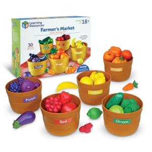 Toddler Color Sorting Farm Market Play Set