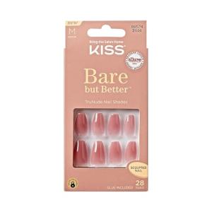 KISS Nude Press On Nails with Glue & Extras