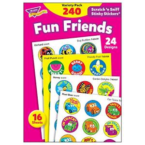 240 Fun Friends Stinky Stickers Variety Pack