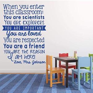 Personalized "Classroom" Quote Wall Decal for Teachers