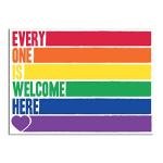 Everyone Is Welcome Here Pride Wall Art