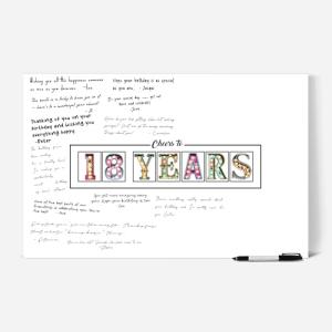 18th Birthday Signature Board for Fun Celebrations