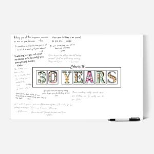 30th Birthday Signature Board for Party Fun