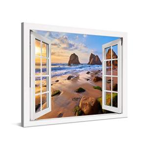Inspirational Canvas Print – Serene Beach Scene