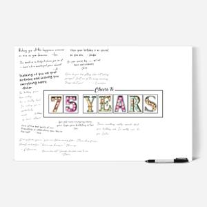 75th Birthday Signature Board for Celebrations