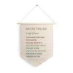 Boho Motivational Wall Art Banner for Home