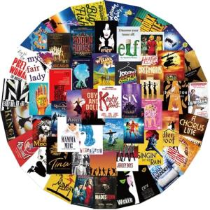 Broadway Classic Musical Stickers Pack - 50PCs