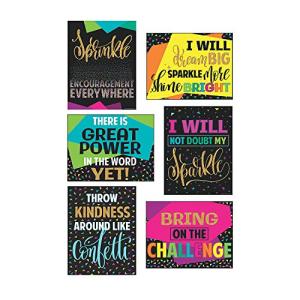 Inspiring Classroom Quotes Confetti Poster Set