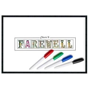 Cheers to Farewell Signature Wall Art Decor