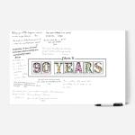 90th Birthday Party Signature Guest Book Poster