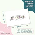 90th Birthday Party Signature Guest Book Poster