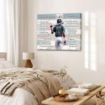 Personalized Baseball Life Lessons Motivational Canvas Art