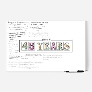 Birthday or Anniversary Signing Board Poster