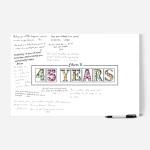 Birthday or Anniversary Signing Board Poster