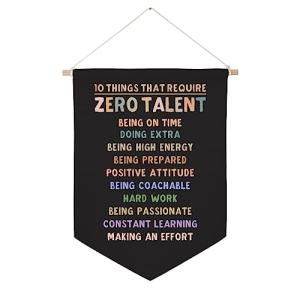 Zero Talent Needed: Motivational Canvas Wall Art